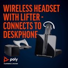 Plantronics Cs540 Wireless Dect Headset System With Hl10 Handset Lifter - Black