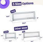1-pack Bed Rail For Toddlers 55 5  L X 19 5  H   Toddler Bed Rails For Twin  Ful