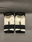 Top King Boxing Bag Gloves Pair Black White Made In Thailand Euc