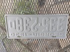 Georgia License Plate 335-238 D Embossed Registration Tag Plate