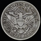 1909-d Barber Quarter     Fine F     25c Silver Coin 47g    trusted   