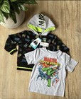 Marvel 2-piece Set Boys Jacket Hoodie Sweatshirt   T-shirt Size 4t