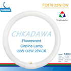 Fc8t9 cw Circular Fluorescent Light Bulb  8 Inch Round T9 22w Circline Bulbs Rep