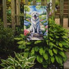 Great Pyrenees Spring Path Flag Garden Size Dac6645gf