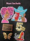 25 Pcs Iron On Patches Random Mix Different Sizes High Quality  Fashion Patches