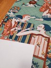 Awesome Rare Vintage Mid Century Retro 70s 60s Art Deco People Mint Poly Fabric 
