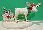 Lenox 2019 Merry Marcel s Holiday Delivery Moose Sculpture - New In Box With Coa