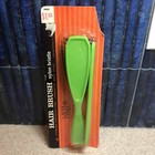 Vintage Green Nylon Bristle Hair Brush With Comb New Deadstock Made In Usa Nos