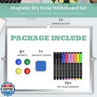 Gmaophy Dry Erase White Board  16inx12in Large Magnetic Desktop W