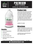 Ecotex   Premium Hand Cleaner - Industrial Screen Printing Hand Cleaner