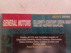 Big Chilton s Gm Celebrity century cutlass Ciera 6000 1982-95 Repair Manual 8252