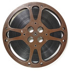 1200 Ft Metal Moving Picture Reel 12 1 4  Goldberg Bros Pat D-122 017 Film