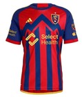 Real Salt Lake Adidas Slim Fit Peak Utah 24 25 Jersey Soccer Msl Rsl Mens Size M