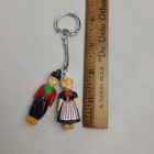 Vintage Souvenir Holland Dutch Boy   Girl Keychain From The Netherlands Unused