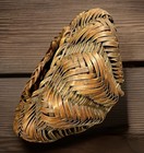 Vtg Mcm Ikebana Bamboo Basket C-1970s 16   d