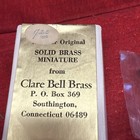 1 12 Scale Dollhouse Miniature  Clare-bell Brass Wall Mount Black Mailbox  k60 
