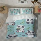 Baby Panda Eating Bamboo 3d Quilt Duvet Doona Cover Set Pillow Case Print