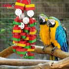 Mewtogo Large Bird Parrot Toys For Cockatoos African Grey Macaws And Amazon Parr