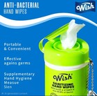 Wish Hand Sanitizer Wipes 4pc Mini Travel Set Antibacterial Aloe Vit E