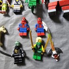Lego Minifigures Mixed Lot Extra Weapons Torsos Helmets And More  as Is  
