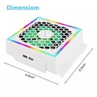Usb Cooling Fan For Xbox Series S Game Console Rgb External Cooler Fan Low Noise