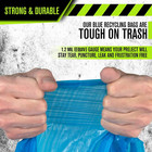 55-60 Gallon 1 2 Mil Blue Industrial Strength Trash Bags - 38  X 55  - Pack Of 1