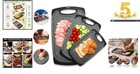Versatile 3-piece Plastic Cutting Board Set - Ideal For Meat  Veggies   Fruits