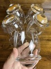 5 Schnapps Whiskey Tumblers Glass Egg Roly Poly Slant Top Rosenthal Barware Mcm