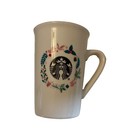 2019 Starbucks Logo Christmas Wreath Holiday Pink Dove 10 Oz Coffee Mug Cup Rare