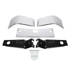 Front Bumper Assembly Steel Chrome W tow Holes For Peterbilt 579 1st Gen 2015-22