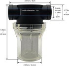 1 Inch 40 Mesh Female Npt In-line Strainer With Stainless Steel Filter Screen