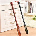 55cm Extra-long Handled Shoe Horn Hard Wooden Shoe Horn Shoe Spoon Home Tools Us