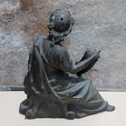Antique Cast Iron Metal Spelter Bronze Lady Goddess Statue