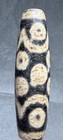 Tibetan 15 Eye Old Agate Dzi Bead  Naga   Cinnabar Marks Nice Weathering        