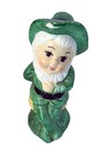 Vintage Ceramic Elf Pixie Figurines Set Of 4 Leprechaun Gnome Mcm Decor