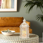 Needomo Lanterns Decorative Indoor  13 8  Vintage Outdoor Lantern  Metal Candle 