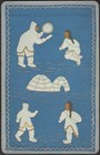 Playing Cards Single Card Old Vintage   Inuit Yupik Native People Eskimo Igloo A