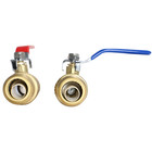 2 Pieces 3 4  Push Fit Ball Valve Hot And Cold  Lead Free Brass