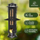 Squirrel Proof Bird Feeder With Removable Base  All Metal  Tube Bird Feeders