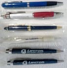 Lot 2 Heavy Metal  4 Plastic Drug Rep Pens Collectibles  Medical  New Ink