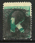 Negative Letter  k  Son Fancy Cancel 3 Cent Washington Banknotes 1871-83 Us 7d51