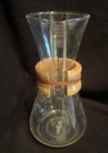 3-cup Chemex 8  Pour-over Clear Glass Coffee Maker Wood Collar Leather Tie