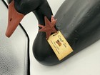 Large Black Wood-resin Decoy Goose duck - C P I  No  100 - Signed Cg Made In Usa