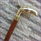 Set Of 3 Vintage Antique Brass Designer Head Handleswalking Stick Cane For Gift