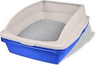 Large Sifting Cat Litter Box Pan Self Clean Slotted Kitty Tray Extra Hooded New