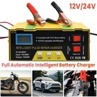 Car Battery Charger Heavy Duty 12v 24v Smart Automatic Intelligent Pulse Repair