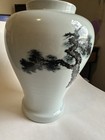 Hand-painted Chinese Porcelain Vase Ft Shan Shui Landscape Design With Pine Tree