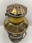 Vintage Brass   Copper Anchor Oil Lamp Nautical Maritime Ship Lantern  read 