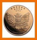 1 Avdp Oz Copper Round   medusa  Anonymous Mint      999 Fine Pure Copper
