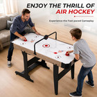 57  Foldable Air Hockey Table With Led Scoreboard  Powerful Motor